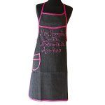 shop-grembiule nero scritta rossa