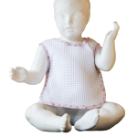 shop bavaglio bambino bianco bordo rosa