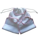 shop Kit sacca 2 bavaglini rosa