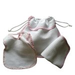 shop Kit sacca bavetta tovaglietta rosa