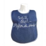 Bavaglio-uomo-jeans-blu-scozzese-grande-ricamato